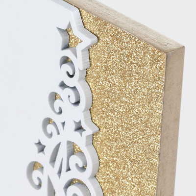 Moldura Lugano 10x15 (Detalhe estrela e dourado)