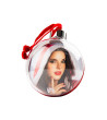 Bola de Natal 7,5cm Vermelha