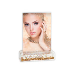 Acrílico 10x15 com base gold