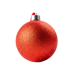 Bola de Natal 7,5cm Vermelha