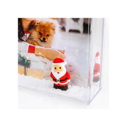 Moldura com neve personalizável