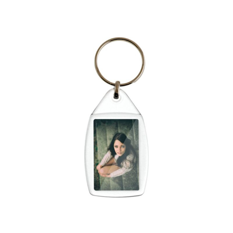 Porta-chaves retangular em acrílico personalizável