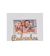 Moldura White Padrinhos 10x15 - horizontal personalizável