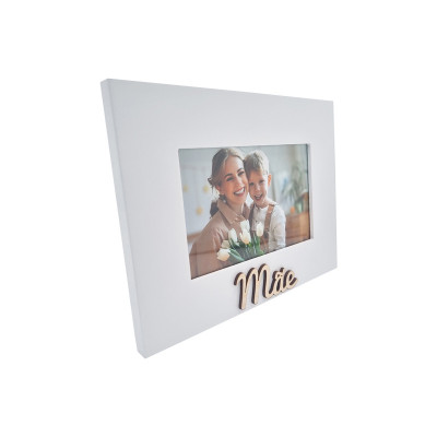 Moldura White Mãe 10x15 - horizontal personalizável