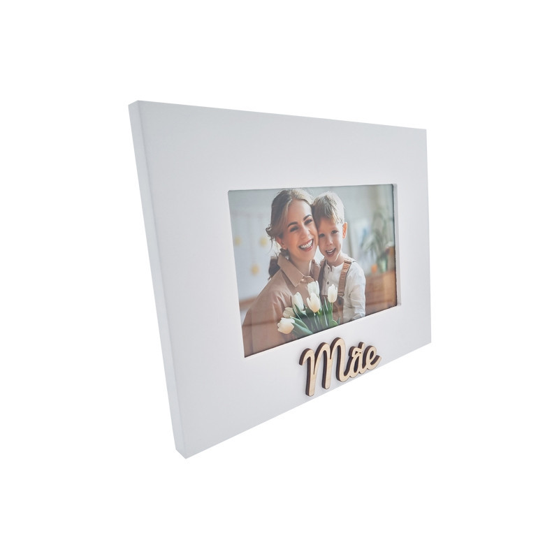 Moldura White Mãe 10x15 - horizontal personalizável