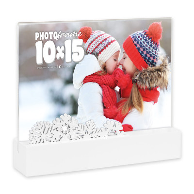 Moldura acrílica Serena 10x15 - horizontal personalizável