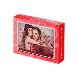 Moldura com corações personalizável