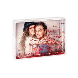 Moldura com corações personalizável