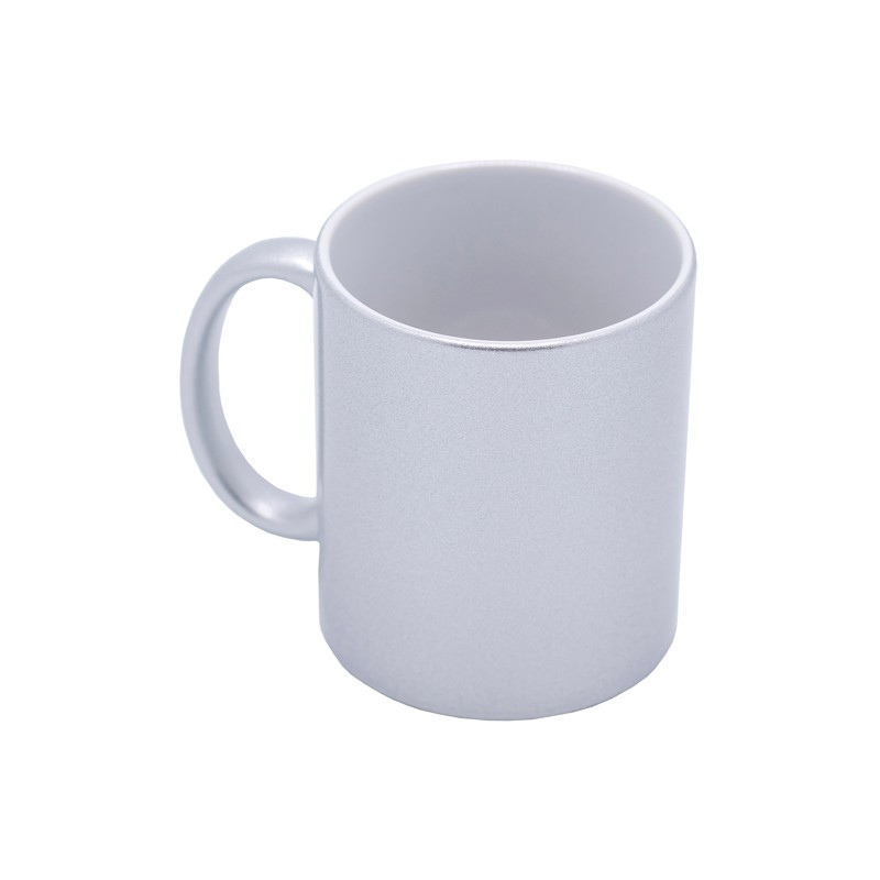 Caneca prateada para sublimação