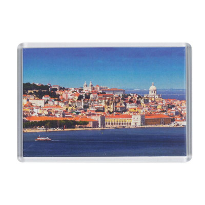 Íman retangular em acrílico personalizável