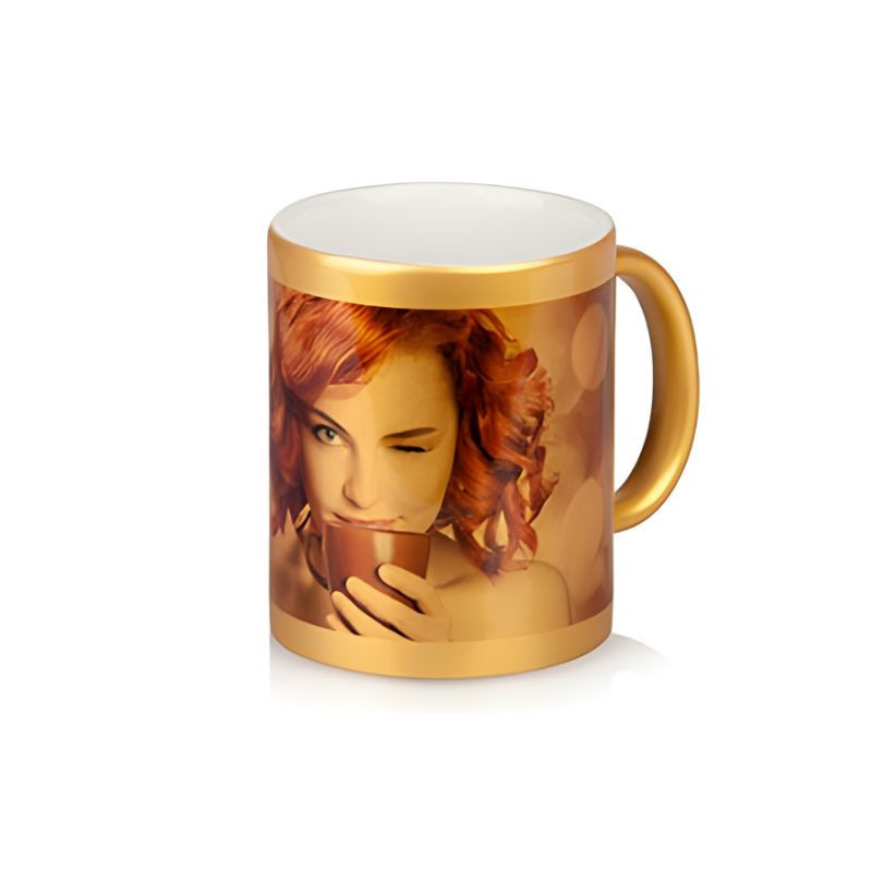 Caneca dourada personalizada