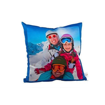 Almofada 45x45 azul personalizada