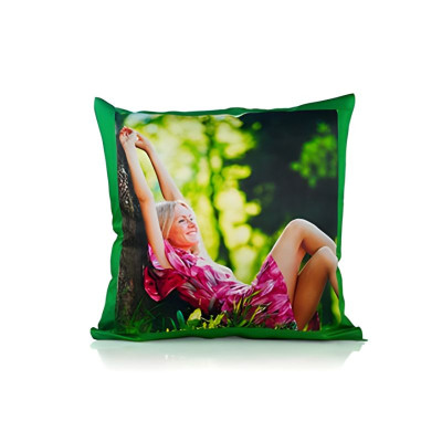 Almofada 45x45 verde personalizada