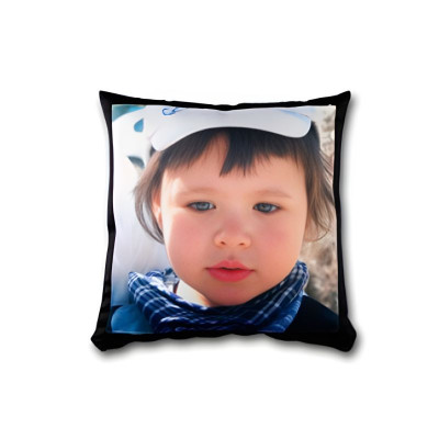 Almofada 45x45 preta personalizada