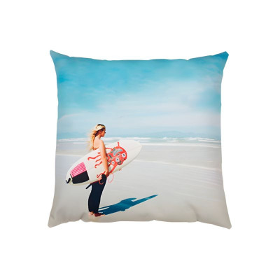 Almofada 55x55 branca personalizada