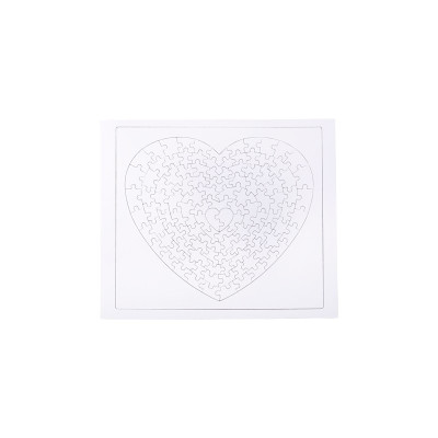 Puzzle coração para sublimação