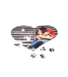 Puzzle coração grande personalizado