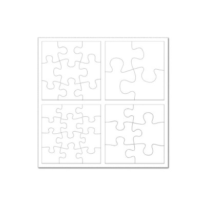 Puzzle infantil 4x1 para sublimação