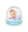 Bola de neve bebé azul personalizável
