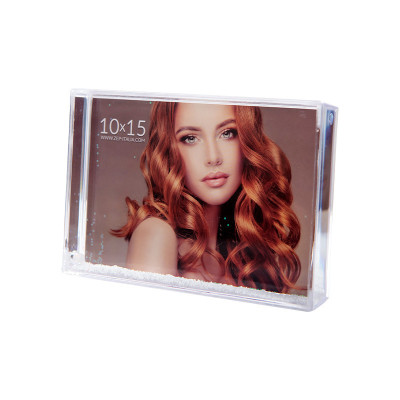 Moldura com neve personalizável