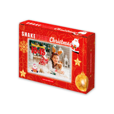 Moldura com neve personalizável