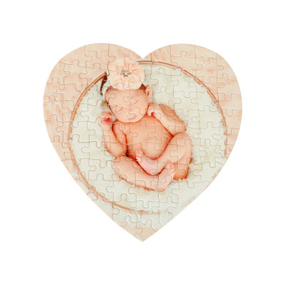 Puzzle coração pequeno personalizado