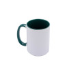 Caneca orbed verde personalizada