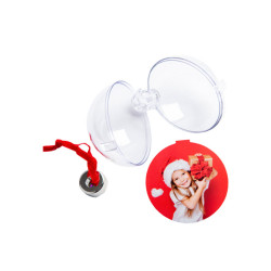 Bola de Natal 7,5cm personalizável