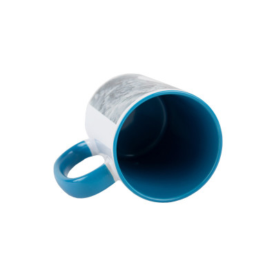 Caneca orbed azul personalizada