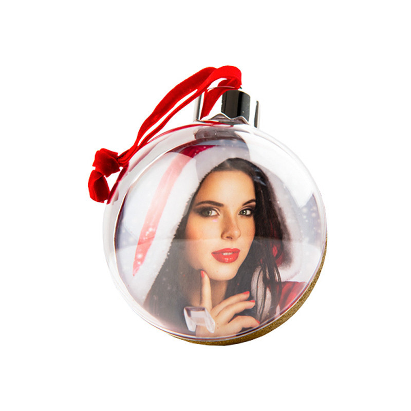 Bola de Natal 10cm Dourada personalizável